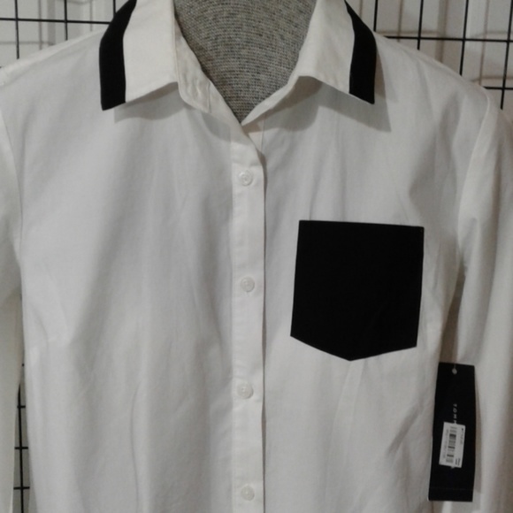 NEW* Cotton button down shirt NWT - Picture 4 of 4